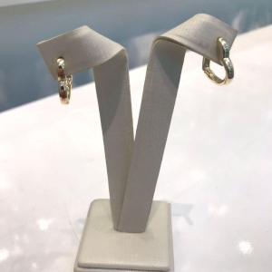 ARGOLA CORAÇÃO LISA BANHADO A OURO