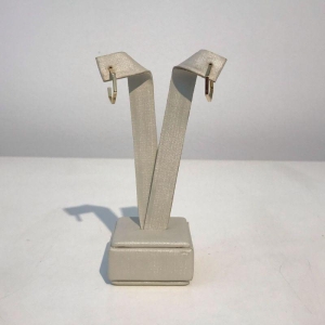 ARGOLA SEXTAVADA BANHADO A OURO