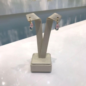 ARGOLINHA TIFFANY COLORIDA BANHADO A OURO