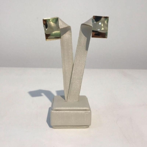 BRINCO WAVY ORGÂNICO BANHADO A OURO