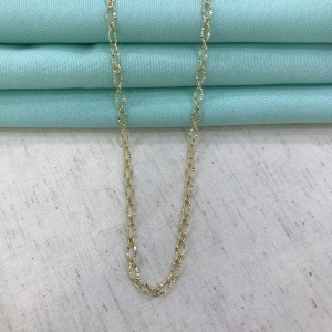 CHOKER DE ELOS TEXTURIZADOS BANHADO A OURO