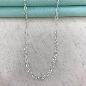 CHOKER DE ELOS TEXTURIZADOS BANHADO A PRATA