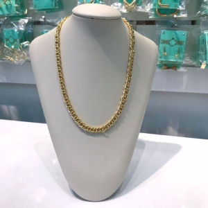 CHOKER ELO DUPLO BANHADO A OURO