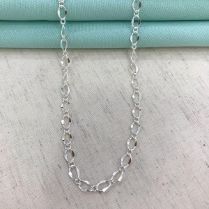 CHOKER ELOS ONDULADOS BANHADO A PRATA