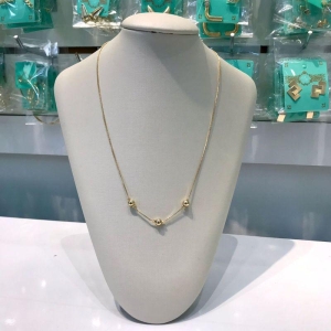 CHOKER TRIO DE ESFERAS BANHADO A OURO