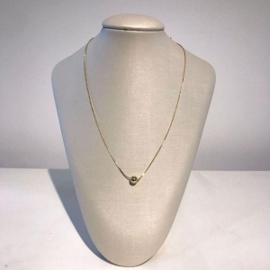 COLAR ESFERA BANHADO A OURO