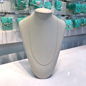 COLAR GOMOS DIAMANTADOS BANHADO A OURO