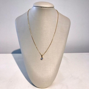 COLAR PONTO DE LUZ BANHADO A OURO