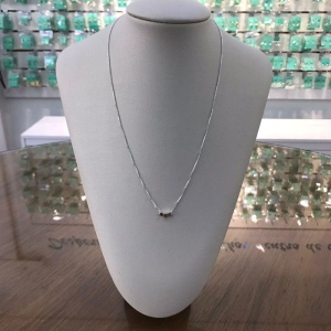 COLAR SQUARE BANHADO A PRATA