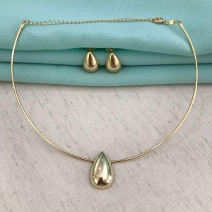 GOTA LUXO PUFFER BANHADO A OURO