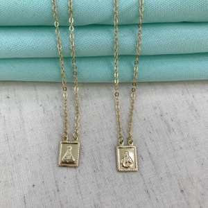 ESCAPULÁRIO NOSSA SRA APARECIDA BANHADO A OURO