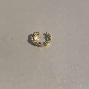 FAKE PIERCING ELOS BANHADO A OURO