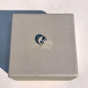 FAKE PIERCING SLIM VAZADO BANHADO A PRATA