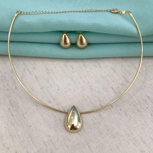 PINGENTE GOTA GOLD BANHADO A OURO