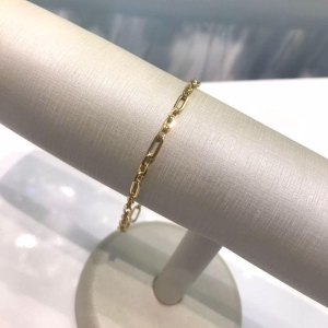 PULSEIRA FÍGARO MAN MASCULINO BANHADO A OURO