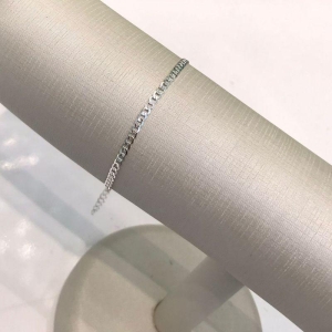 PULSEIRA FÍGARO MASCULINA BANHADO A PRATA