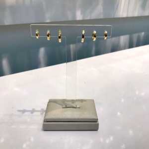 TRIO DE ARGOLA LISA BANHADO A OURO