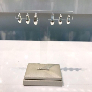 TRIO TULIPA BANHADO A PRATA