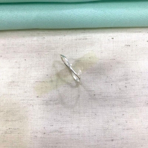 ANEL ONDULADO BANHADO A PRATA