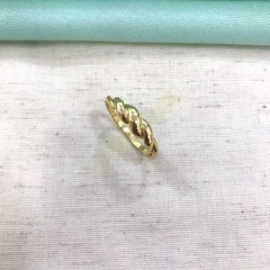 ANEL PUFFER BANHADO A OURO