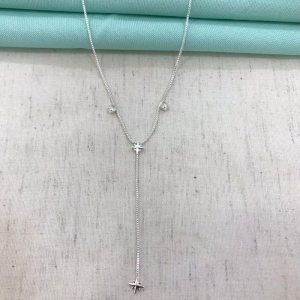 GRAVATINHA ESTRELA GUIA BANHADO A PRATA