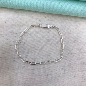 PULSEIRA CARTIER MASCULINO INFANTIL BANHADO A PRATA