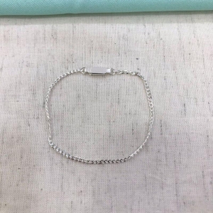 PULSEIRA GRUMET INFANTIL MASC BANHADO A PRATA