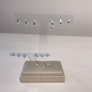 TRIO TULIPA LISO BANHADO A PRATA