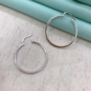 ARGOLA FECHO ITALIANO BANHADO A PRATA