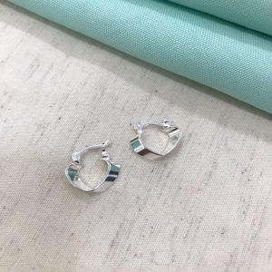 ARGOLINHA CORAÇÃO FECHO ITALIANO BANHADO A PRATA