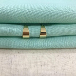 ARGOLINHA LARGA BANHADO A OURO