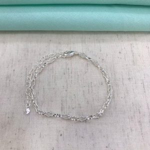 PULSEIRA TREVOS BANHADO A PRATA