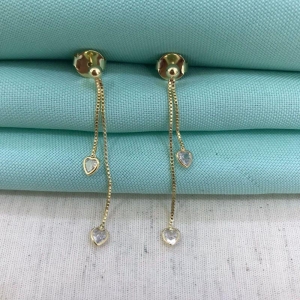 BRINCO LONGO PONTO DE LUZ BANHADO A OURO