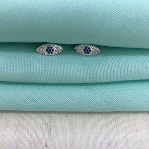 BRINCO OLHO GREGO ZIRCÔNIA BANHADO A PRATA