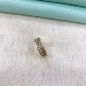 MEIA ALIANÇA MAXI BANHADO A OURO