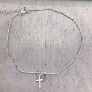 PULSEIRA CRUZ TIFFANY BANHADO A PRATA