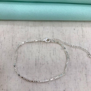 PULSEIRA FÍGARO BANHADO A PRATA