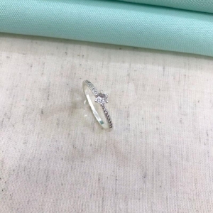 SOLITÁRIO ZIRCÔNIA BANHADO A PRATA