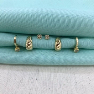 TRIO MIX ZIRCÔNIA BANHADO A OURO