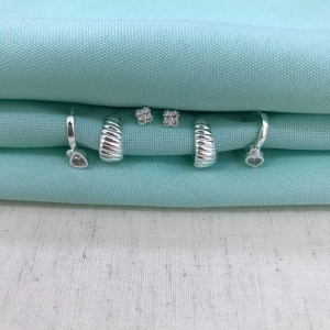 TRIO MIX ZIRCÔNIA BANHADO A PRATA