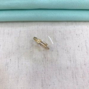 ANEL ZIRCÔNIA BANHADO A OURO