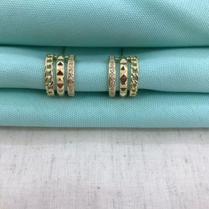 ARGOLA ESPLENDOR BANHADO A OURO