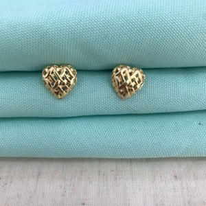 BRINCO CORAÇÃO DESIGN BANHADO A OURO