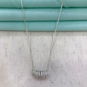 COLAR JEWELRY ZIRCÔNIA BANHADO A PRATA