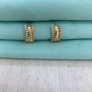 EARHOOK ELOS BANHADO A OURO