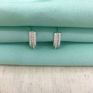 EARHOOK ZIRCÔNIA BANHADO A PRATA