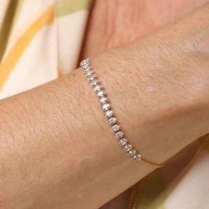 PULSEIRA RIVIERA NAVETE REG BANHADO A OURO