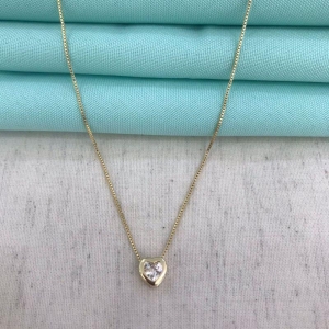 COLAR CLARITY BANHADO A OURO