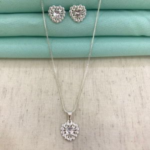 CONJUNTO CLARITÉ BANHADO A PRATA