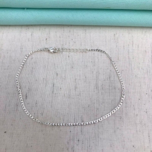 TORNOZELEIRA GRUMET BANHADO A PRATA